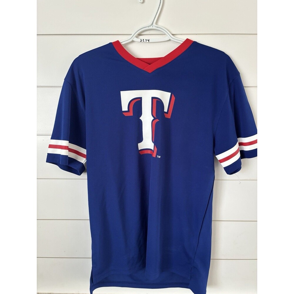 Texas Rangers Jersey  Blue Logo Youth XL Shirt New W/O Tags